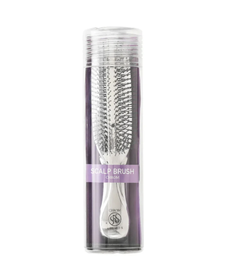 S-Heart-S Scalp Brush Chrome